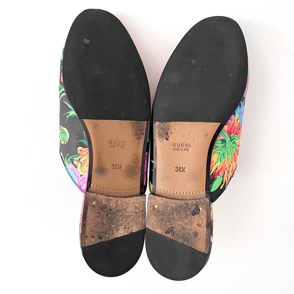 GUCCI || Princetown Ken Scott Infinity Jenni Floral Horsebit Loafers Mules Slide - Picture 12 of 13